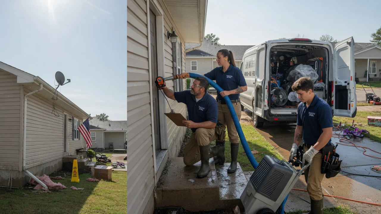 Ceiling Water Damage Restoration in Center, ND near me